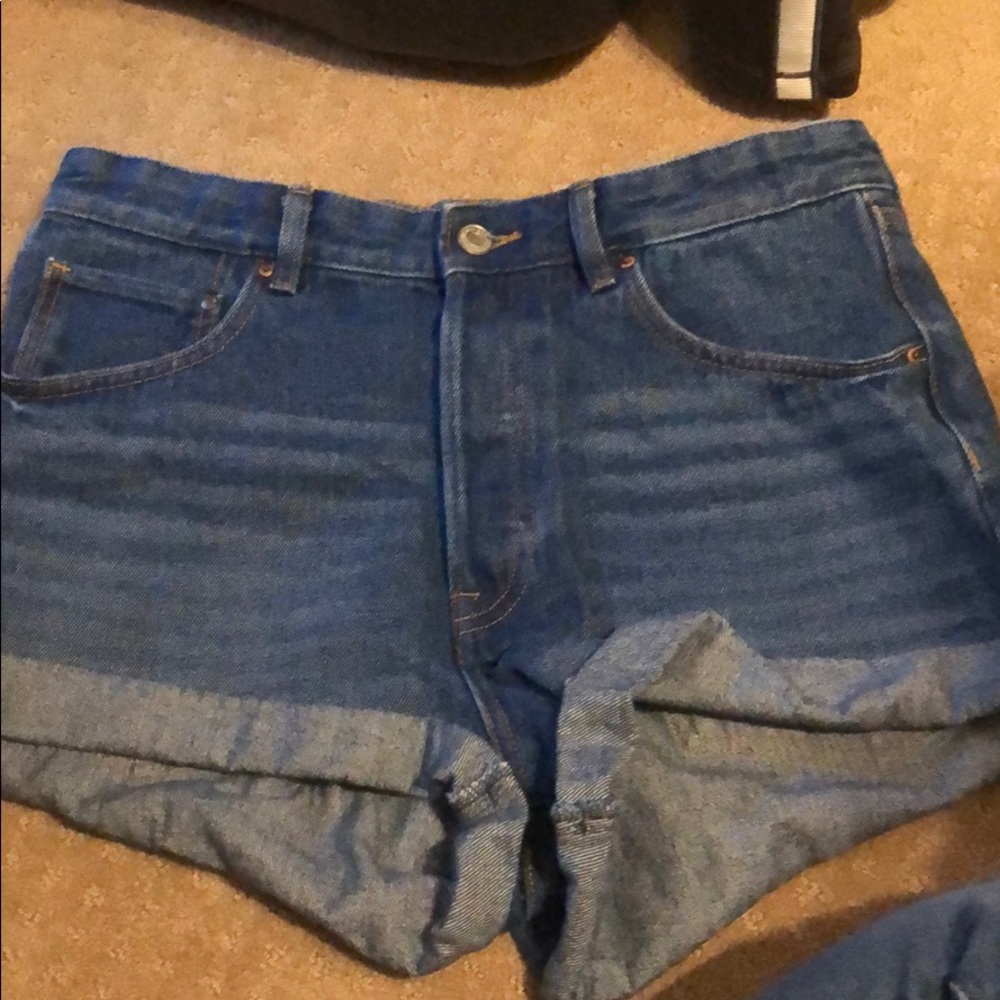 Denim High Waisted Shorts